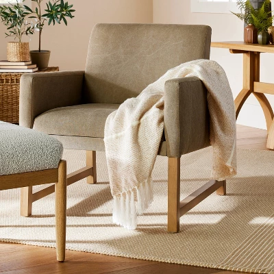 Heathered Stripe Woven Throw Blanket - Hearth & Hand™ With Magnolia 1 Heathered Stripe Woven Throw Blanket - Hearth & Hand™ With Magnolia