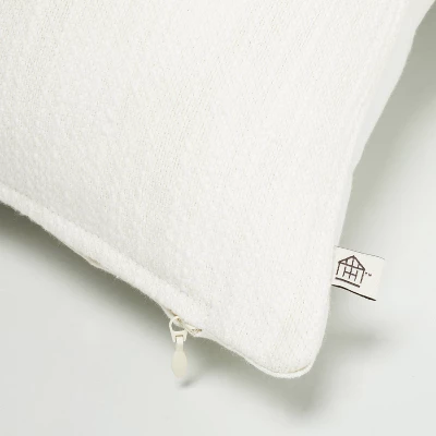 12"x30" Color Block Border Lumbar Pillow With Zipper Gray - Hearth & Hand™ With Magnolia 3 12"x30" Color Block Border Lumbar Pillow With Zipper Gray - Hearth & Hand™ With Magnolia - Image 3