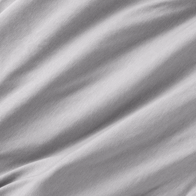 Polyester Rayon Fitted Crib Sheet - Solid Gray - Cloud Island™ 2 Polyester Rayon Fitted Crib Sheet - Solid Gray - Cloud Island™ - Image 2