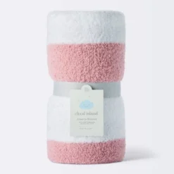 Chenille Stripe Baby Blanket - Dark Pink And White Stripe - Cloud Island™ -Premium Bedding Store GUEST 1eac8331 cb46 469a af1b 7997a0ff89ee