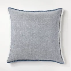 Oversized Reversible Linen Square Throw Pillow With Frayed Edges - Threshold™ Designed With Studio McGee 12 Oversized Reversible Linen Square Throw Pillow With Frayed Edges - Threshold™ Designed With Studio McGee -Premium Bedding Store GUEST 203bd06b aca7 4221 8c6f 8e72bb86ebc1