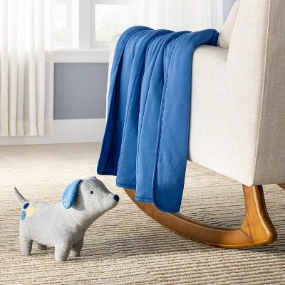 Rayon From Bamboo Quilted Baby Blanket - Blue - Cloud Island™ 1 Rayon From Bamboo Quilted Baby Blanket - Blue - Cloud Island™