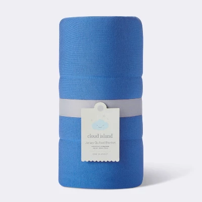 Rayon From Bamboo Quilted Baby Blanket - Blue - Cloud Island™ 3 Rayon From Bamboo Quilted Baby Blanket - Blue - Cloud Island™ - Image 3