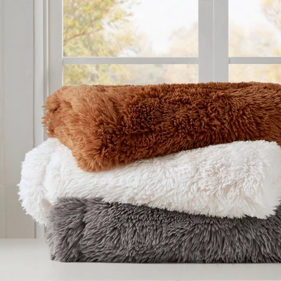 50"x60" Amaya Faux Fur Throw Blanket - Madison Park 4 50"x60" Amaya Faux Fur Throw Blanket - Madison Park - Image 4