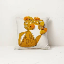 Floral Watering Pitcher Square Throw Pillow With Tassels - Opalhouse™ Designed With Jungalow™ 6 Floral Watering Pitcher Square Throw Pillow With Tassels - Opalhouse™ Designed With Jungalow™ -Premium Bedding Store GUEST 295bbf4a 7932 4570 9c93 22f266108cb5
