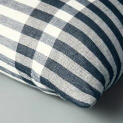 24"x24" Contrast Edge Stripe Oversized Throw Pillow Gray/Blue - Hearth & Hand™ With Magnolia 5 24"x24" Contrast Edge Stripe Oversized Throw Pillow Gray/Blue - Hearth & Hand™ With Magnolia -Premium Bedding Store GUEST 2aac9352 1ec5 4711 bf48 9b96de391211