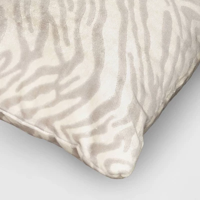 Velvet Jacquard Zebra Lumbar Throw Pillow - Threshold™ 3 Velvet Jacquard Zebra Lumbar Throw Pillow - Threshold™ - Image 3