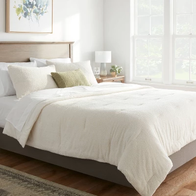 Cozy Chenille Comforter & Sham Set - Threshold™ 1 Cozy Chenille Comforter & Sham Set - Threshold™