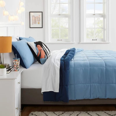 Reversible Microfiber Solid Comforter - Room Essentials™ 1 Reversible Microfiber Solid Comforter - Room Essentials™