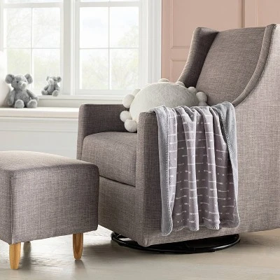 Plush Baby Blanket - Gray Arrows - Cloud Island™ 1 Plush Baby Blanket - Gray Arrows - Cloud Island™