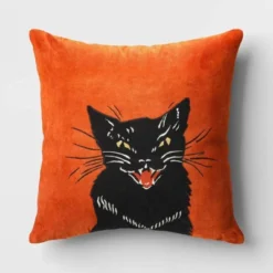 Fierce Cat Applique Cotton Velvet Square Halloween Throw Pillow - Threshold™ 8 Fierce Cat Applique Cotton Velvet Square Halloween Throw Pillow - Threshold™ -Premium Bedding Store GUEST 5426fcb6 46c0 47d1 b6fc b5526f44bb40