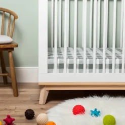 Fitted Crib Sheet - Cloud Island™ Green Gingham