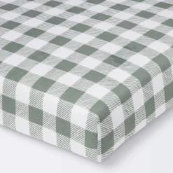 Fitted Crib Sheet - Cloud Island™ Green Gingham 9 Fitted Crib Sheet - Cloud Island™ Green Gingham -Premium Bedding Store GUEST 5bd2223d 6a5c 4e0e 862c 634f34f86d56