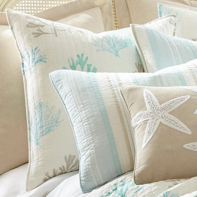 Stone Harbor Euro Sham Set - Set Of Two - Levtex Home 1 Stone Harbor Euro Sham Set - Set Of Two - Levtex Home