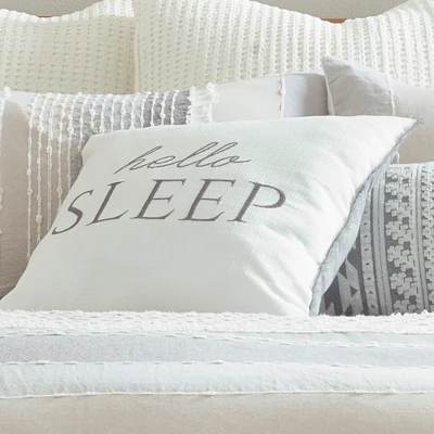 Santander Hello Sleep Decorative Pillow - Levtex Home 2 Santander Hello Sleep Decorative Pillow - Levtex Home - Image 2