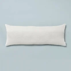 16"x42" Slub Center Stripe Oversized Lumbar Bed Pillow - Hearth & Hand™ With Magnolia 12 16"x42" Slub Center Stripe Oversized Lumbar Bed Pillow - Hearth & Hand™ With Magnolia -Premium Bedding Store GUEST 7e84e8bd 4cb9 42c8 ace3 f88b538c2fb8