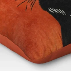 Fierce Cat Applique Cotton Velvet Square Halloween Throw Pillow - Threshold™ 7 Fierce Cat Applique Cotton Velvet Square Halloween Throw Pillow - Threshold™ -Premium Bedding Store GUEST a42b8619 8be8 49c8 b26e d8937eea5670