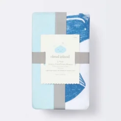 Fitted Jersey Crib Sheet Whales - Solid Blue - 2pk - Cloud Island™ 5 Fitted Jersey Crib Sheet Whales - Solid Blue - 2pk - Cloud Island™ -Premium Bedding Store GUEST a7687748 f28c 432a a386 ec9fef5228c2