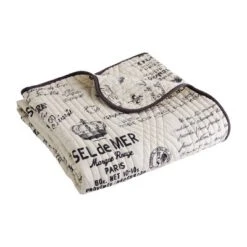 Histoire Script Quilted Throw - Levtex Home 5 Histoire Script Quilted Throw - Levtex Home -Premium Bedding Store GUEST ab0430d0 1029 4622 899a e3a0e0db2709