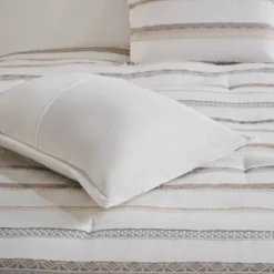 Madison Park 5pc Cove Clipped Jacquard Comforter Set White/Assorted Beiges 12 Madison Park 5pc Cove Clipped Jacquard Comforter Set White/Assorted Beiges -Premium Bedding Store GUEST ac9a3a26 2761 4a94 aa0e ba22c6213b23