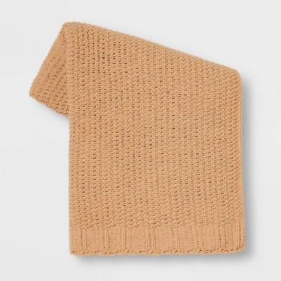 Solid Chenille Knit Throw Blanket - Threshold™ 8 Solid Chenille Knit Throw Blanket - Threshold™ - Image 8