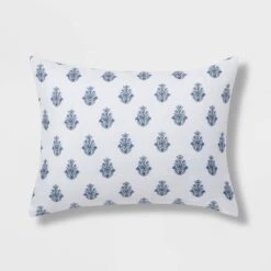 5pc Block Print With Border Comforter Bedding Set White/Blue - Threshold™ 10 5pc Block Print With Border Comforter Bedding Set White/Blue - Threshold™ -Premium Bedding Store GUEST b03a15d2 8e0b 42ad bda7 eeee200581c9