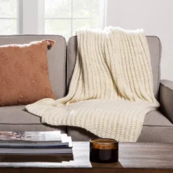 Chunky Knit Reversible Throw Blanket - Threshold™ 15 Chunky Knit Reversible Throw Blanket - Threshold™ -Premium Bedding Store GUEST b04cf30c e385 47a6 b25b 6cea8b96bae5
