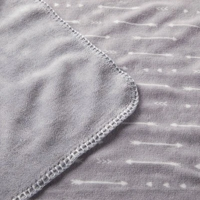Plush Baby Blanket - Gray Arrows - Cloud Island™ 2 Plush Baby Blanket - Gray Arrows - Cloud Island™ - Image 2