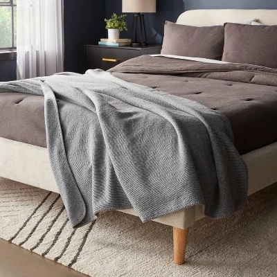 60"x80" Ribbed Faux Wool Bed Throw Blanket - Threshold™ -Premium Bedding Store GUEST bbc84c72 3325 4024 b17f f9518e9ffc98