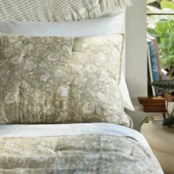 Standard Floral Print Trad Cotton Voile Lofty Quilt Sham Green - Threshold™ 7 Standard Floral Print Trad Cotton Voile Lofty Quilt Sham Green - Threshold™ -Premium Bedding Store GUEST bf71adc4 05df 450f bbec e4fe8094f052