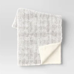 Tipped Snow Leopard Faux Fur Reversible Throw Blanket - Threshold™ 10 Tipped Snow Leopard Faux Fur Reversible Throw Blanket - Threshold™ -Premium Bedding Store GUEST c303768f cfca 4ae0 bbca c059d0efc6f0