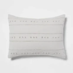 4pc Clipped Stripe Poms Comforter Bedding Set - Threshold™ 9 4pc Clipped Stripe Poms Comforter Bedding Set - Threshold™ -Premium Bedding Store GUEST c513e7a2 e419 413e 9246 e63bf81df859