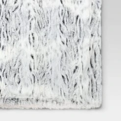 Tipped Snow Leopard Faux Fur Reversible Throw Blanket - Threshold™ 8 Tipped Snow Leopard Faux Fur Reversible Throw Blanket - Threshold™ -Premium Bedding Store GUEST d3196147 7f14 4b50 abe0 744936275f06