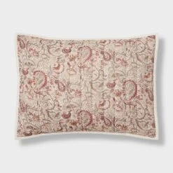 Voile Paisley Printed Quilt Sham Cream - Threshold™ 5 Voile Paisley Printed Quilt Sham Cream - Threshold™ -Premium Bedding Store GUEST e0f4f329 7b2b 4e95 8132 3a5419a69f2c