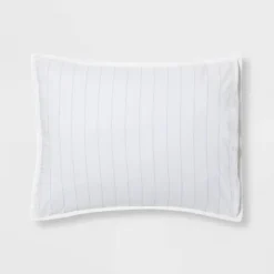 Reversible Cotton Stripe Quilt Sham - Threshold™ 5 Reversible Cotton Stripe Quilt Sham - Threshold™ -Premium Bedding Store GUEST e4cf0cec a450 4cc1 91b4 45e3f6a809e4