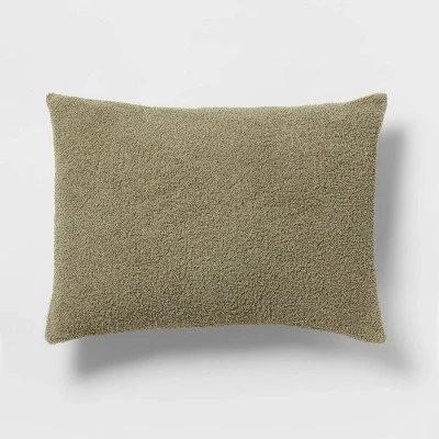 3pc Full/Queen Traditional Cozy Chenille Comforter And Sham Set Green - Threshold™ 3 3pc Full/Queen Traditional Cozy Chenille Comforter And Sham Set Green - Threshold™ - Image 3