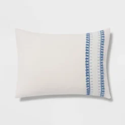 12pc Embroidered Fringe Stripe With Tassels Comforter & Sheet Bedding Set - Threshold™ -Premium Bedding Store GUEST f444f6d2 0d0a 4207 b98a 71b4b6861496