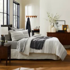 3pc Heathered Stripe Comforter Bedding Set - Hearth & Hand™ With Magnolia 5 3pc Heathered Stripe Comforter Bedding Set - Hearth & Hand™ With Magnolia -Premium Bedding Store GUEST f5d6068f c55f 4043 923f e6673cd682bd